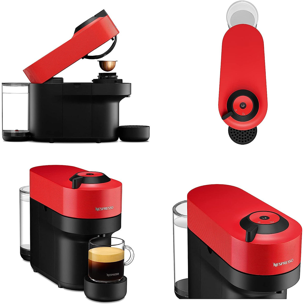 Nespresso Vertuo Pop Coffee Machine, Spicy Red – Espresso Libya