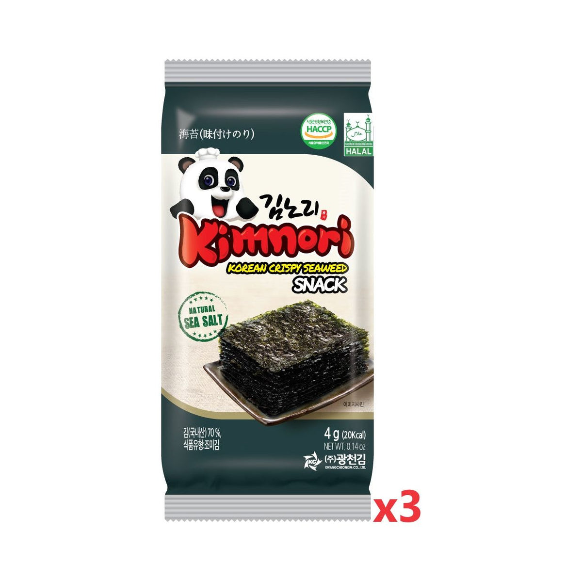 Kimnori Seasoned Seaweed Original (PACK) 12G (4G X 3