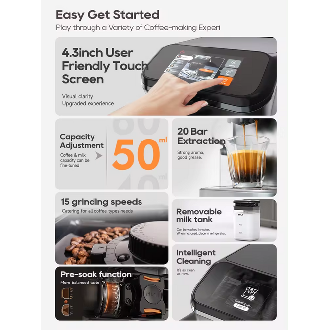 HiBREW Fully Automatic Espresso Machine H16 Espresso Libya