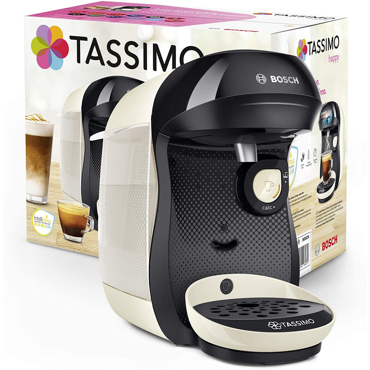 Bosch TASSIMO HAPPY TAS1007 - Machine à café - crème - Cafetière à