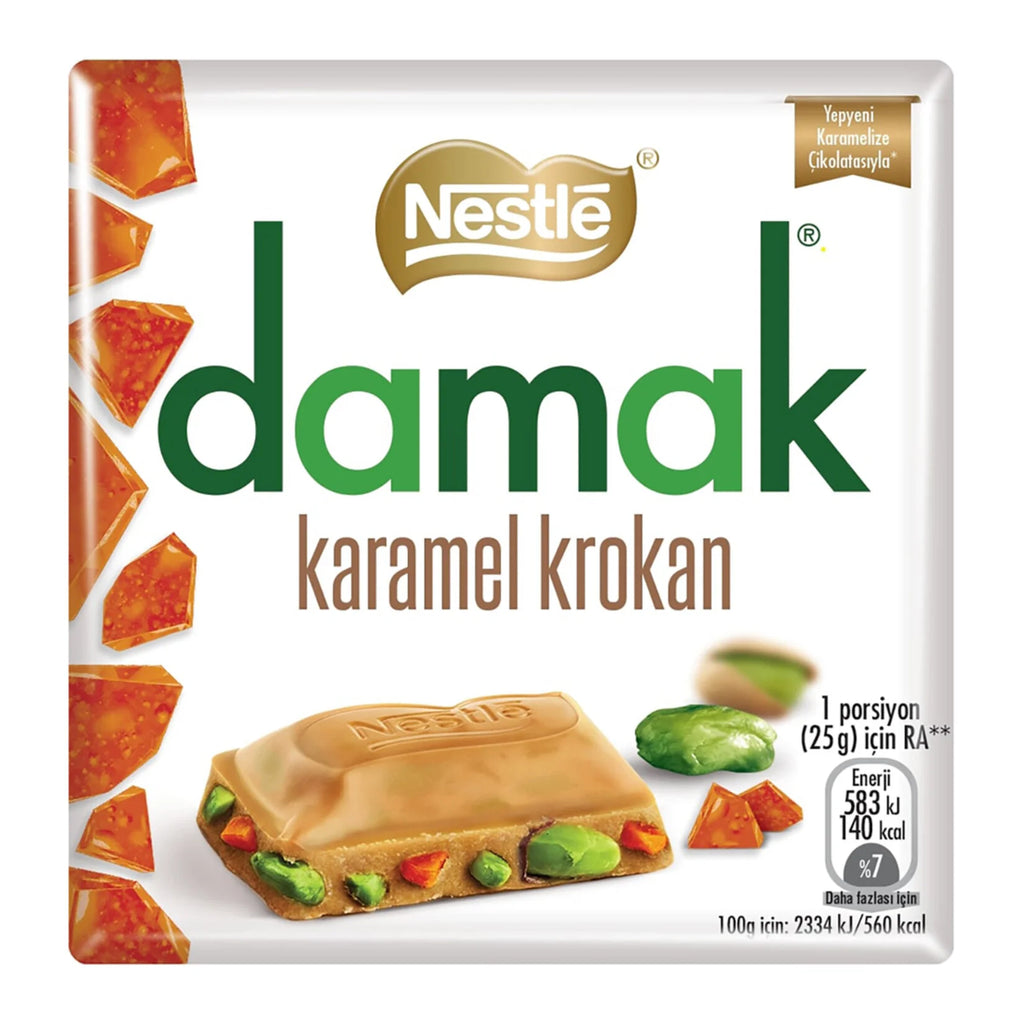 Nestle Damak Caramel Croquant Pistachio Chocolate - 60g