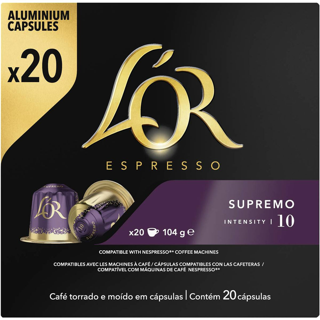 L'OR  Supremo- Nespresso Compatible (20 Capsule Pack)