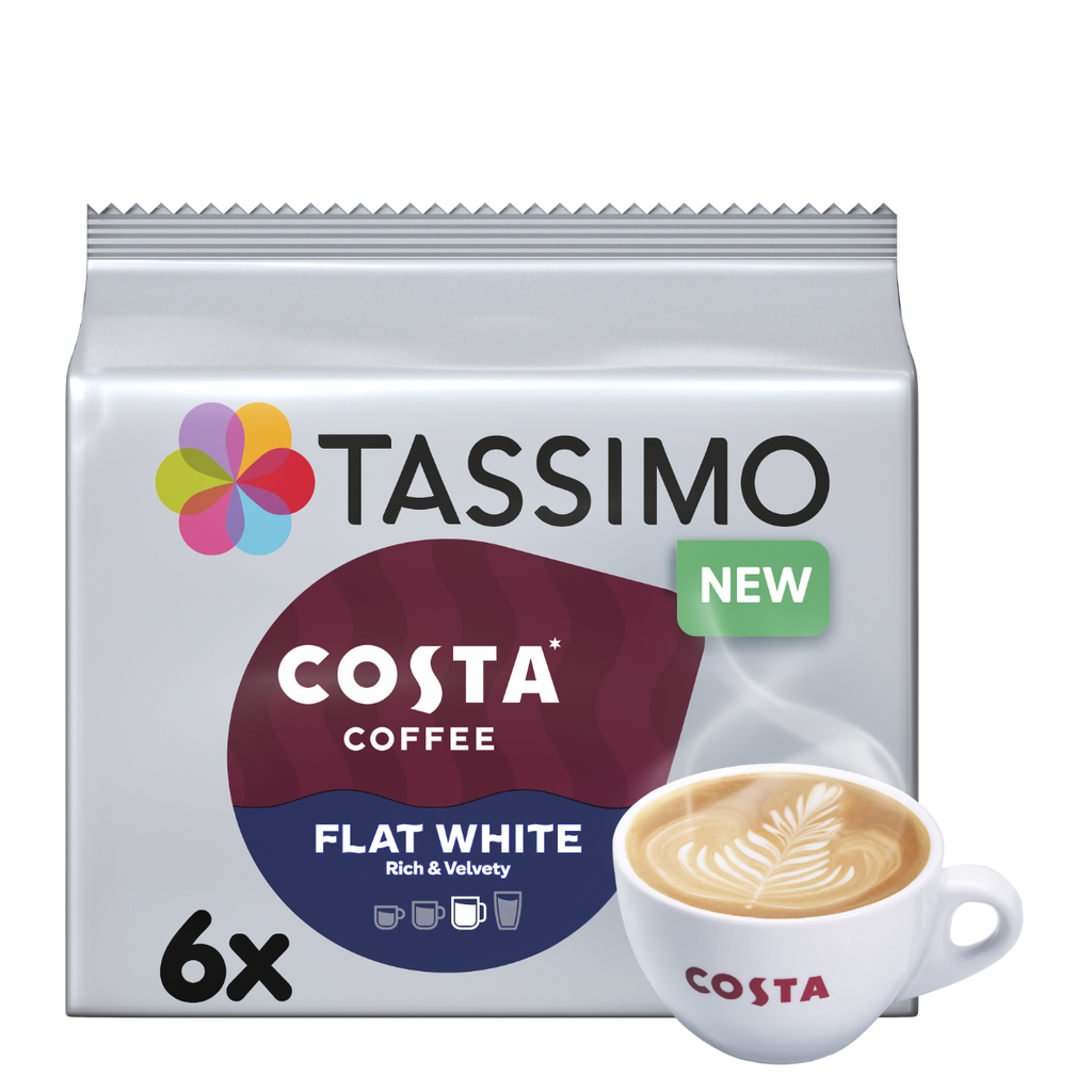Tassimo T-Discs Costa Flat White Coffee (6 Drinks)