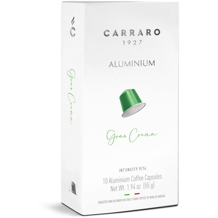 Carraro 1927 Gran Crema Nespresso - Aluminium Nespresso Compatible (10 Capsule Pack)