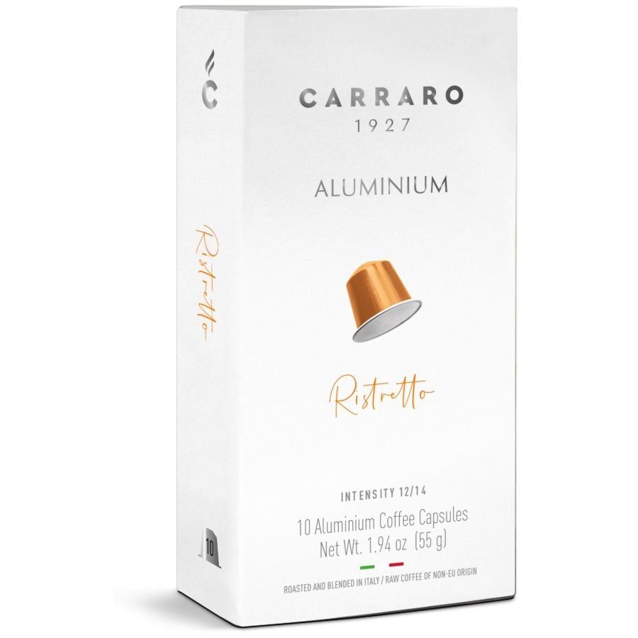 Carraro 1927 Ristretto Nespresso - Aluminium Nespresso Compatible (10 Capsule Pack)