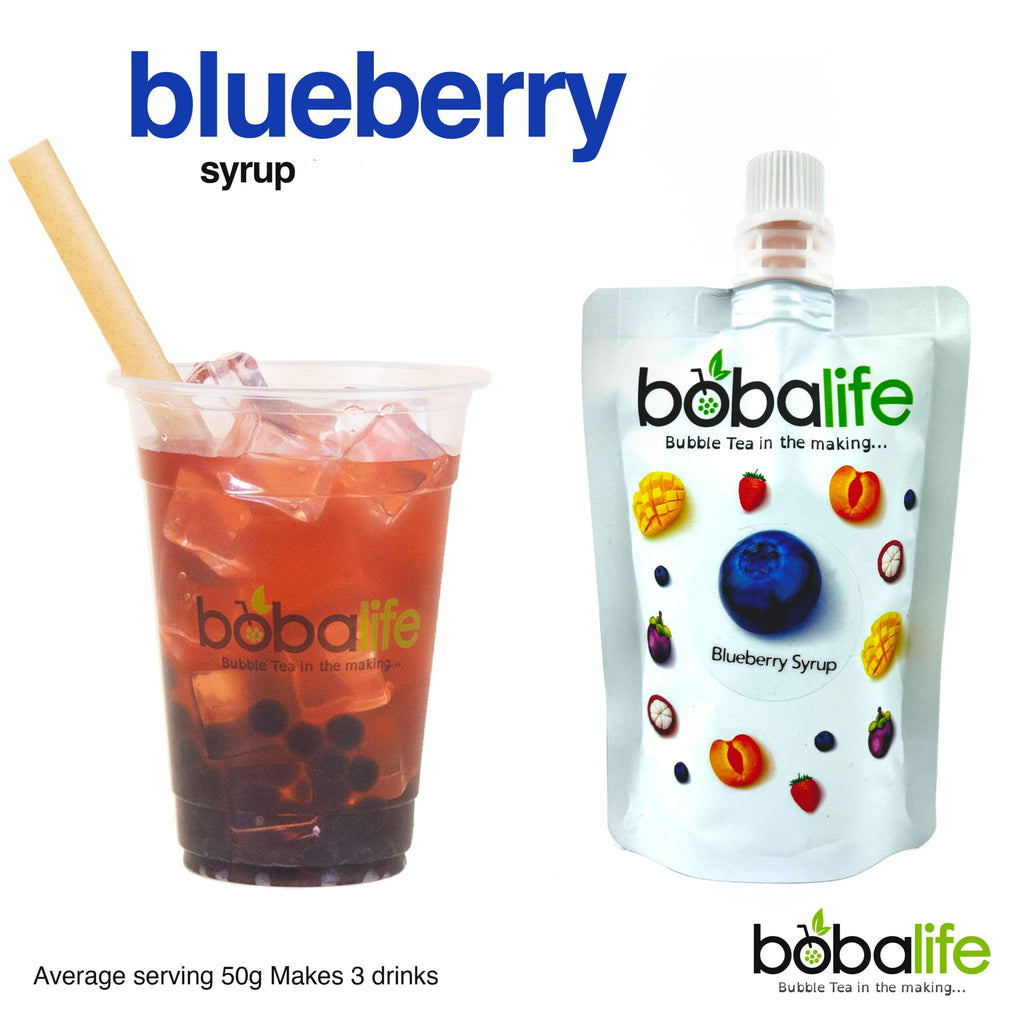 Bobalife Bubble Tea, Fruit Flavoured Syrups, Blueberry - 300g