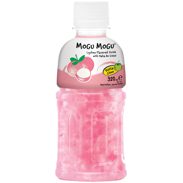 Mogu Mogu Lychee Flavoured Drink With Nata De Coco - 320ml