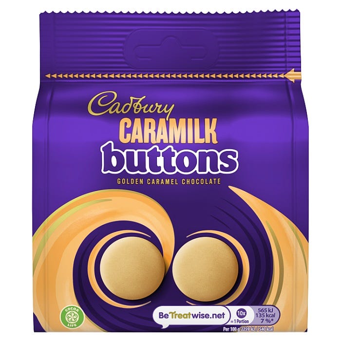 Cadbury Caramilk Buttons  - 85g