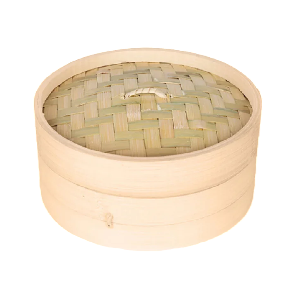 Bamboo Steamer Set 8 Inches (1 base, 1 lid)