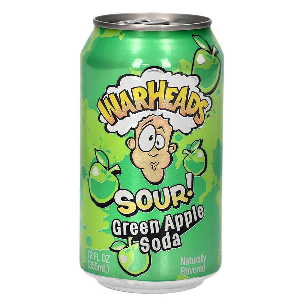 Warheads Sour Soda Green Apple  - 330ml