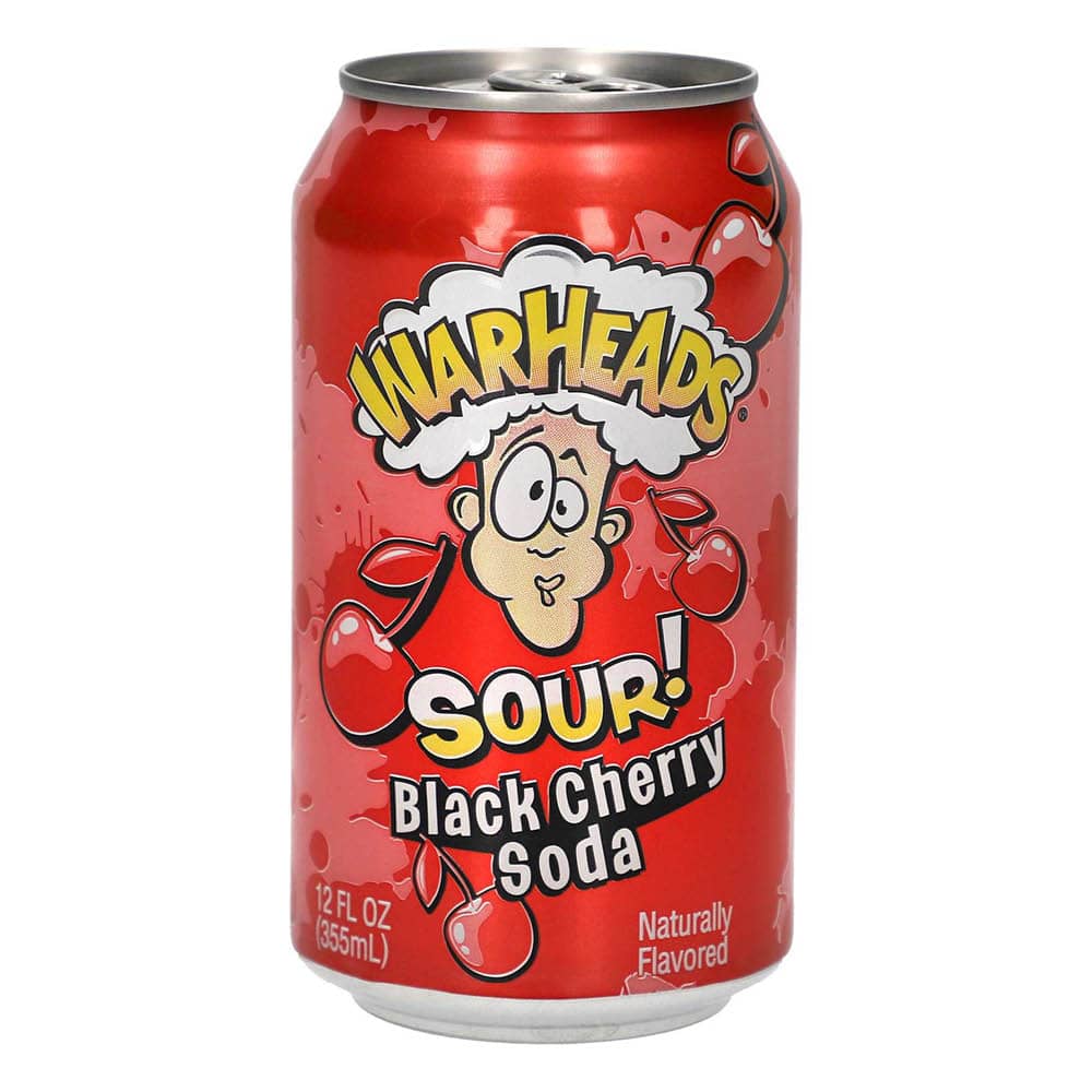 Warheads Sour Soda Black Cherry - 330ml