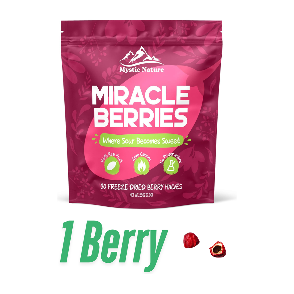 Mystic Nature Freeze Dried Miracle Berries - 1 Berry