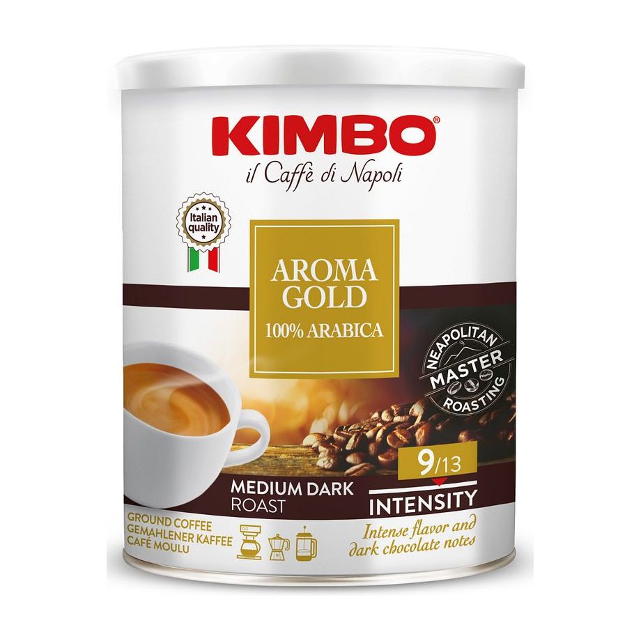 Kimbo Coffee Aroma Gold , Ground Coffee Tin (250g)