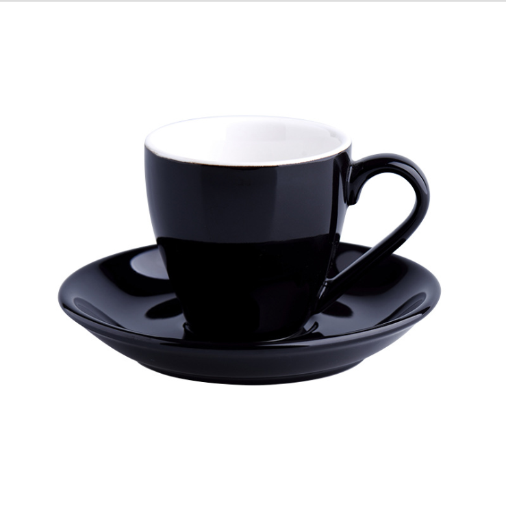 Candy Series Espresso Cup with Saucer, Ceramic - 80ml