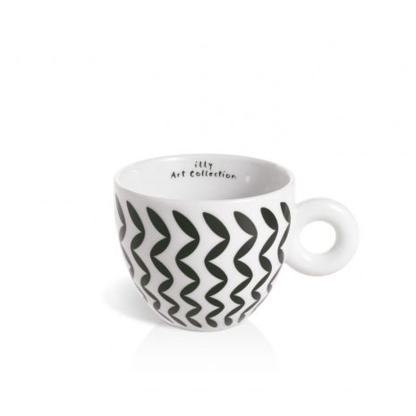 Espresso Cups illy Art Collection, "Mona Hatoum" Black - 1 Pcs
