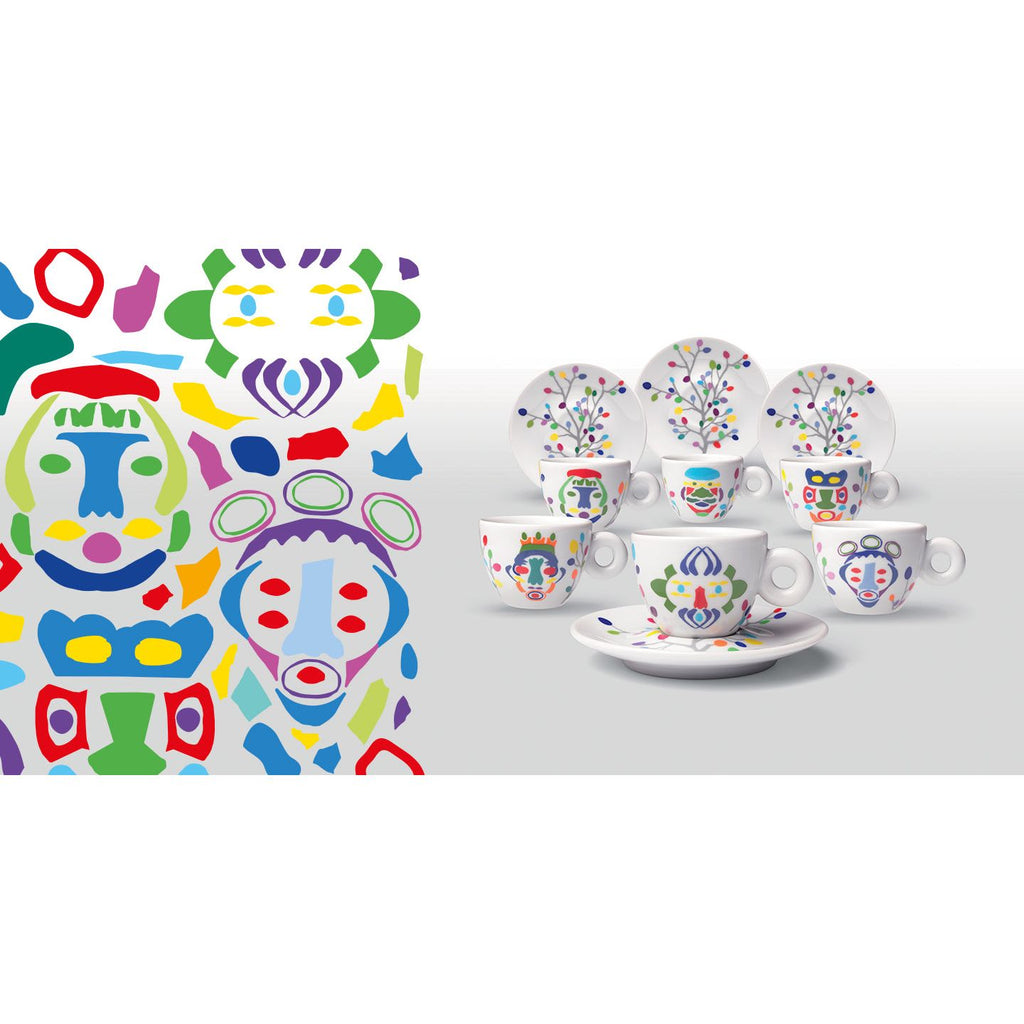 Espresso Cups Pascale Marthine Tayou illy Art Collection Set of 6