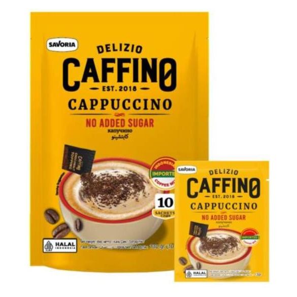 Caffino Cappuccino No Added Sugar Pouch 20gx10