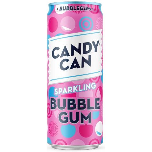Candy Can Bubblegum carbonated lemonade with bubblegum flavor 330 ml