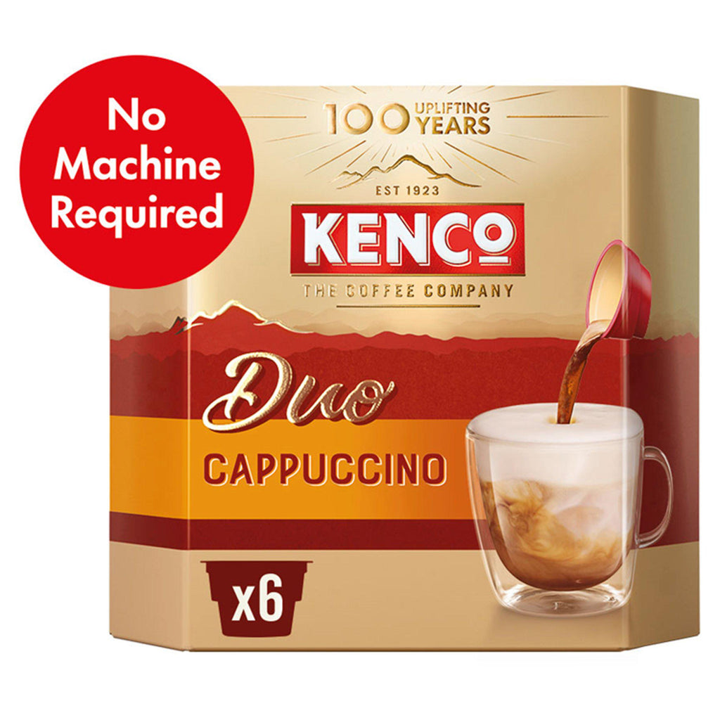 Kenco Duo Cappuccino Instant Coffee - 6 Cups
