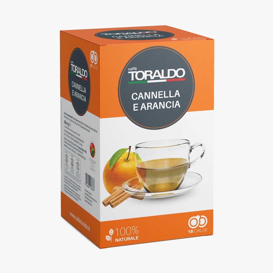 Toraldo cinnamon and orange infusion ESE Cialde Pods - 18 Pack