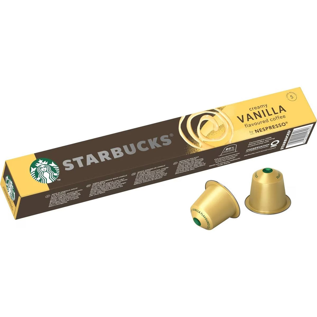Starbucks Vanilla Flavoured Coffee - Nespresso (10 Capsule Pack)