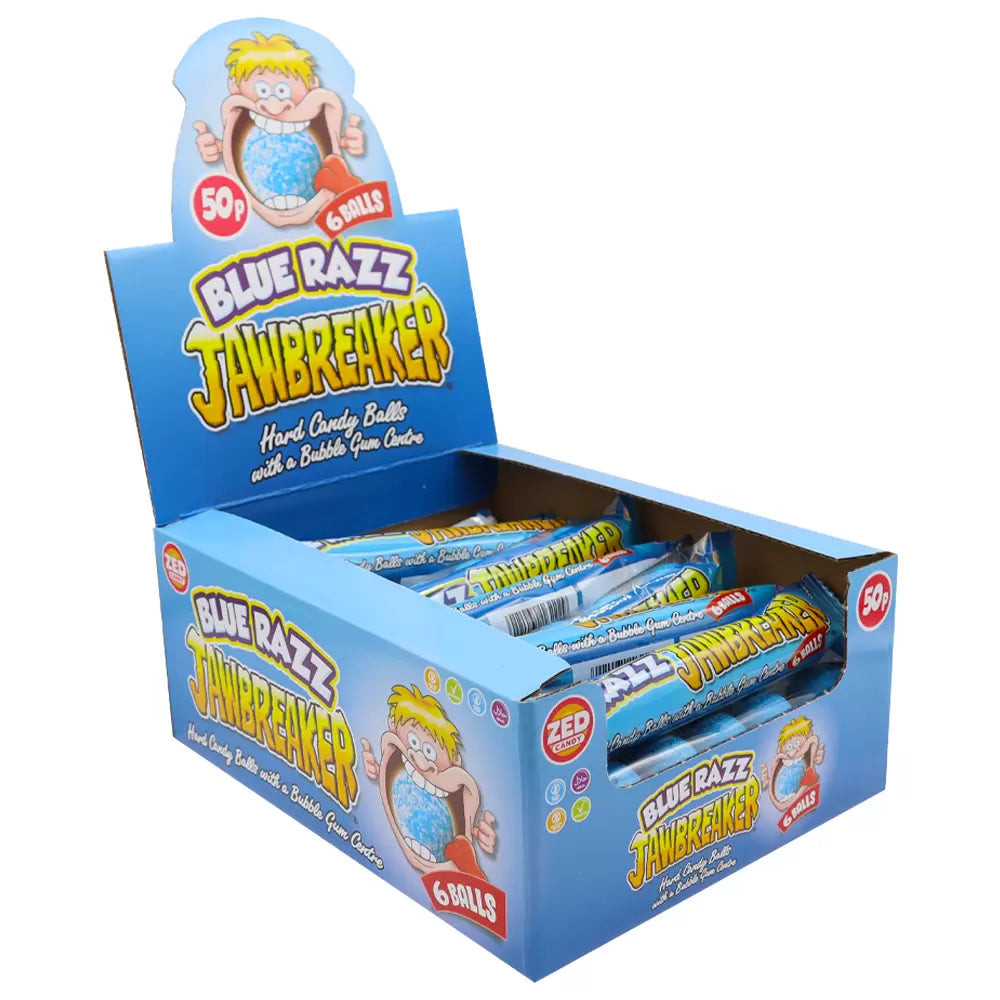 ZED Candy Blue Razz Jawbreaker 6 Ball Pack - 49.5g