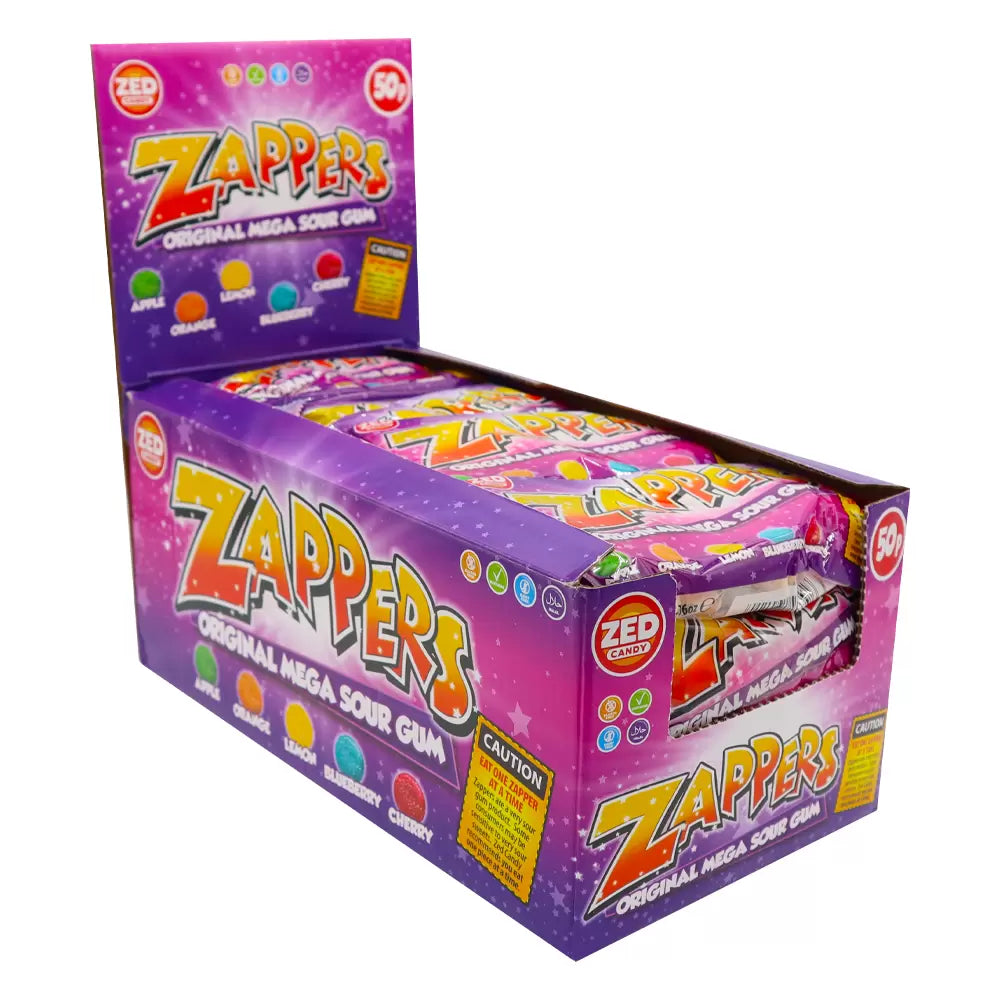 ZED Candy Zappers Original Mega Sour Gum