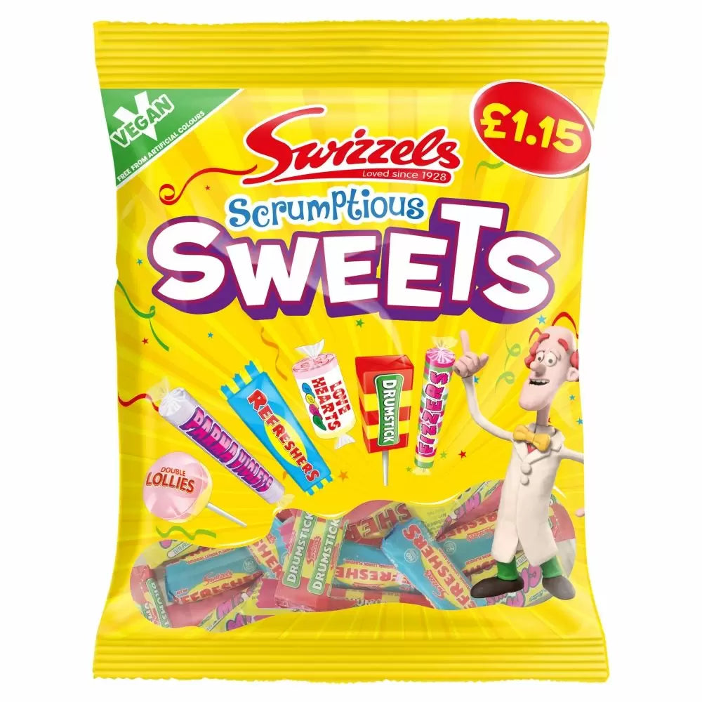 Swizzels Scrumptious Sweets bag - 134g