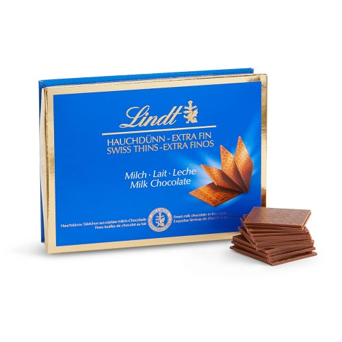 Lindt Milk Chocolate Swiss Thins - 125g