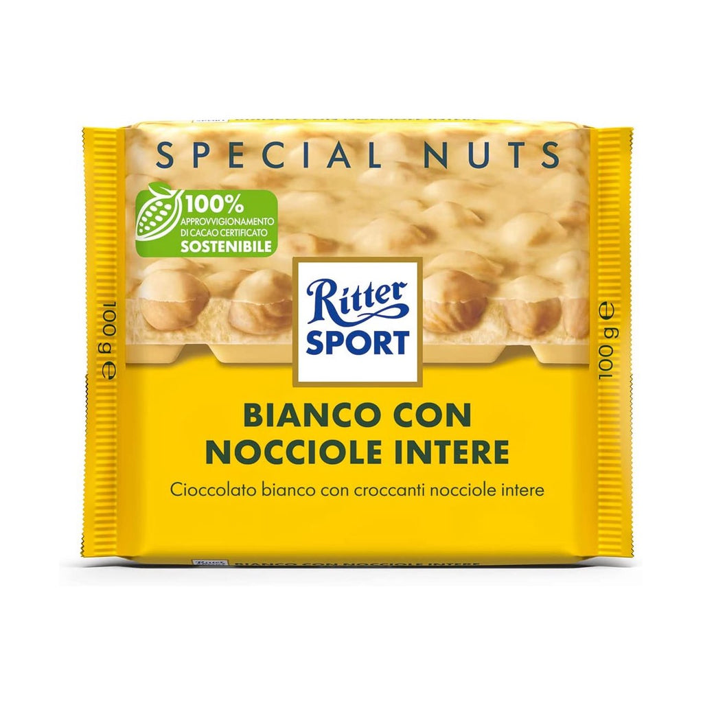 Ritter Sport White Chocolate with Hazelnuts -100g