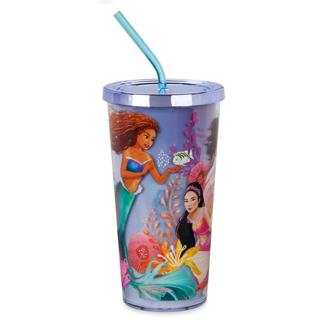 Disney Store The Little Mermaid Tumbler with Straw, Live Action Film