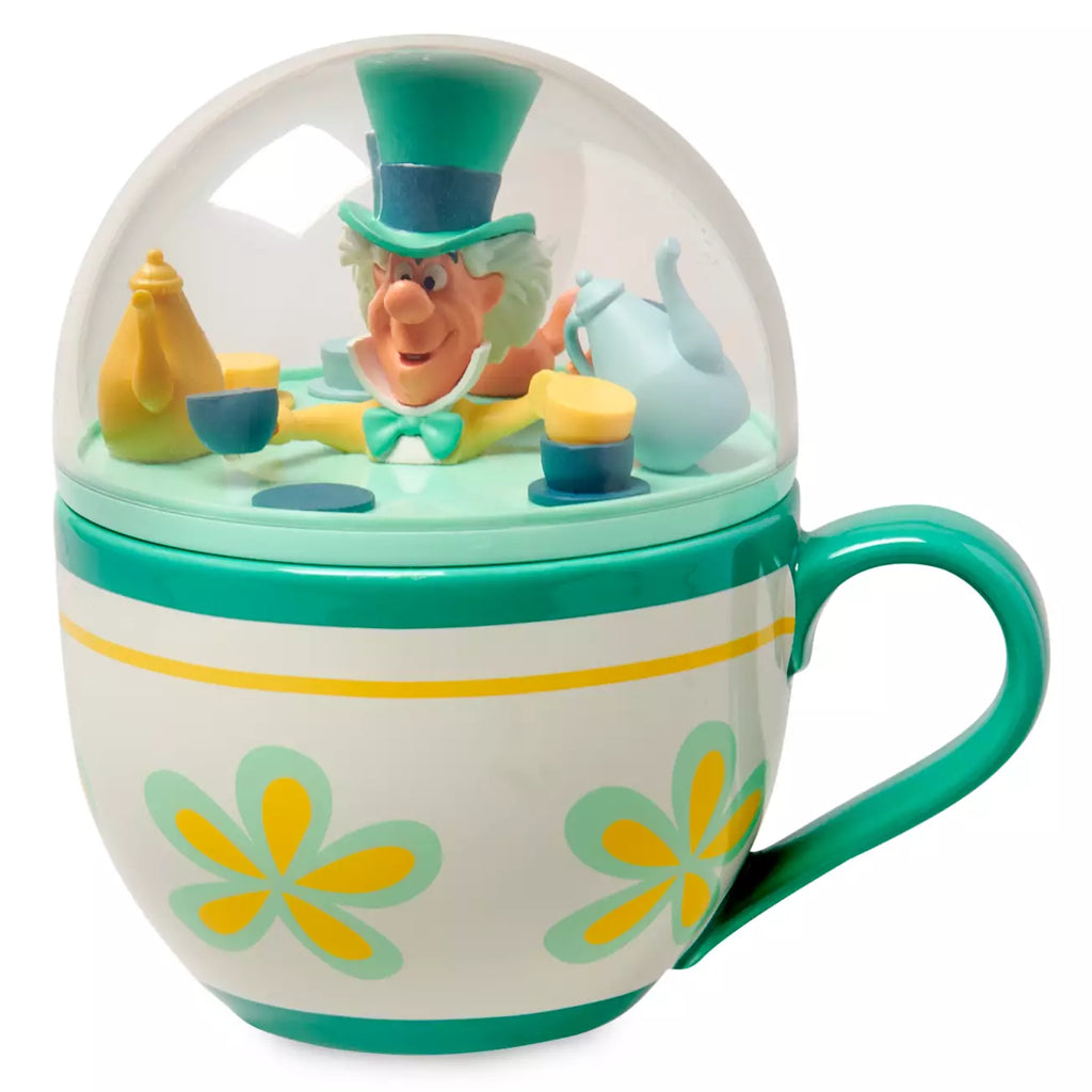 Disney Store Mad Hatter Alice in Wonderland Mad Tea Party Mug with Lid