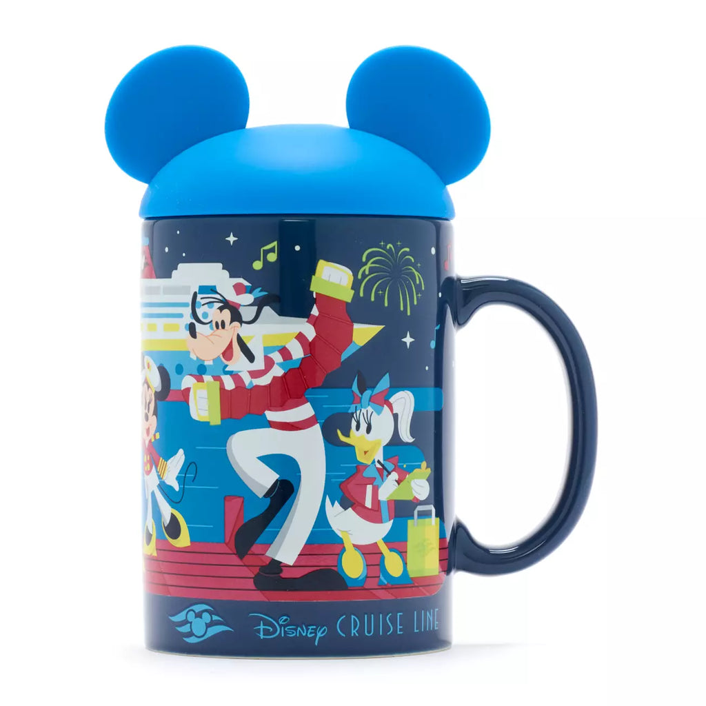 Disney Store Mickey and Friends Disney Cruise Line Mug with Lid