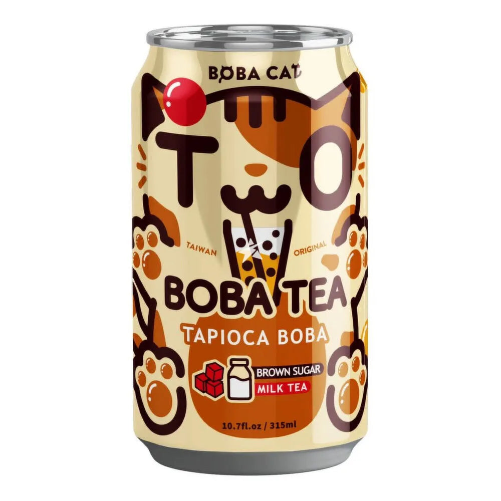 Boba Cat Tapioca  Brown Sugar Boba Tea - 315ml