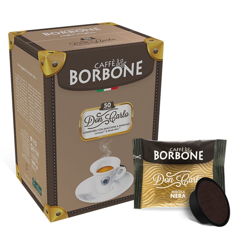Caffe BORBONE Nera Lavazza A Modo Mio Compatible (50 Capsule Pack) –  Espresso Libya