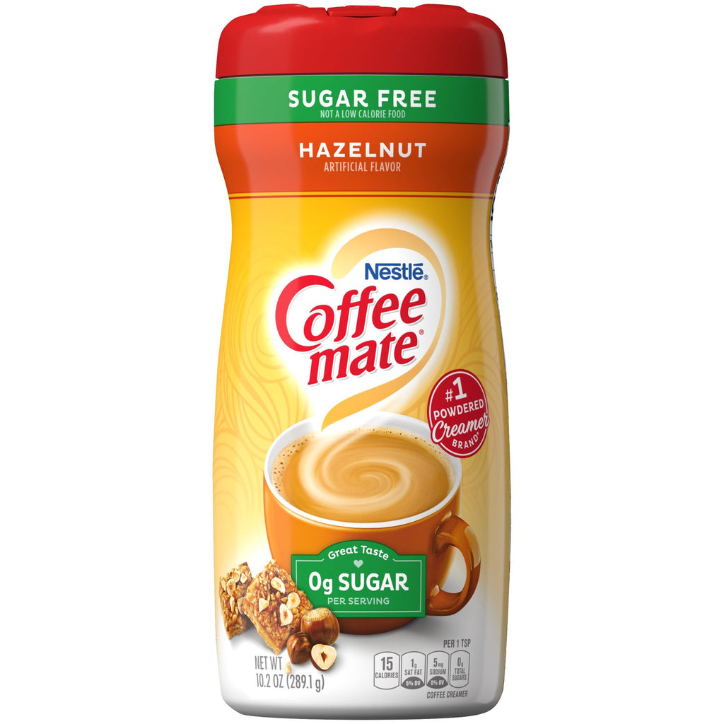 Nestle Coffee Mate Hazelnut Sugar Free, 290g