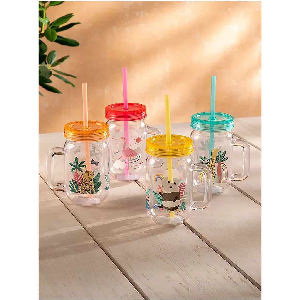 Multicolour Kids Wildlife Mason Jars