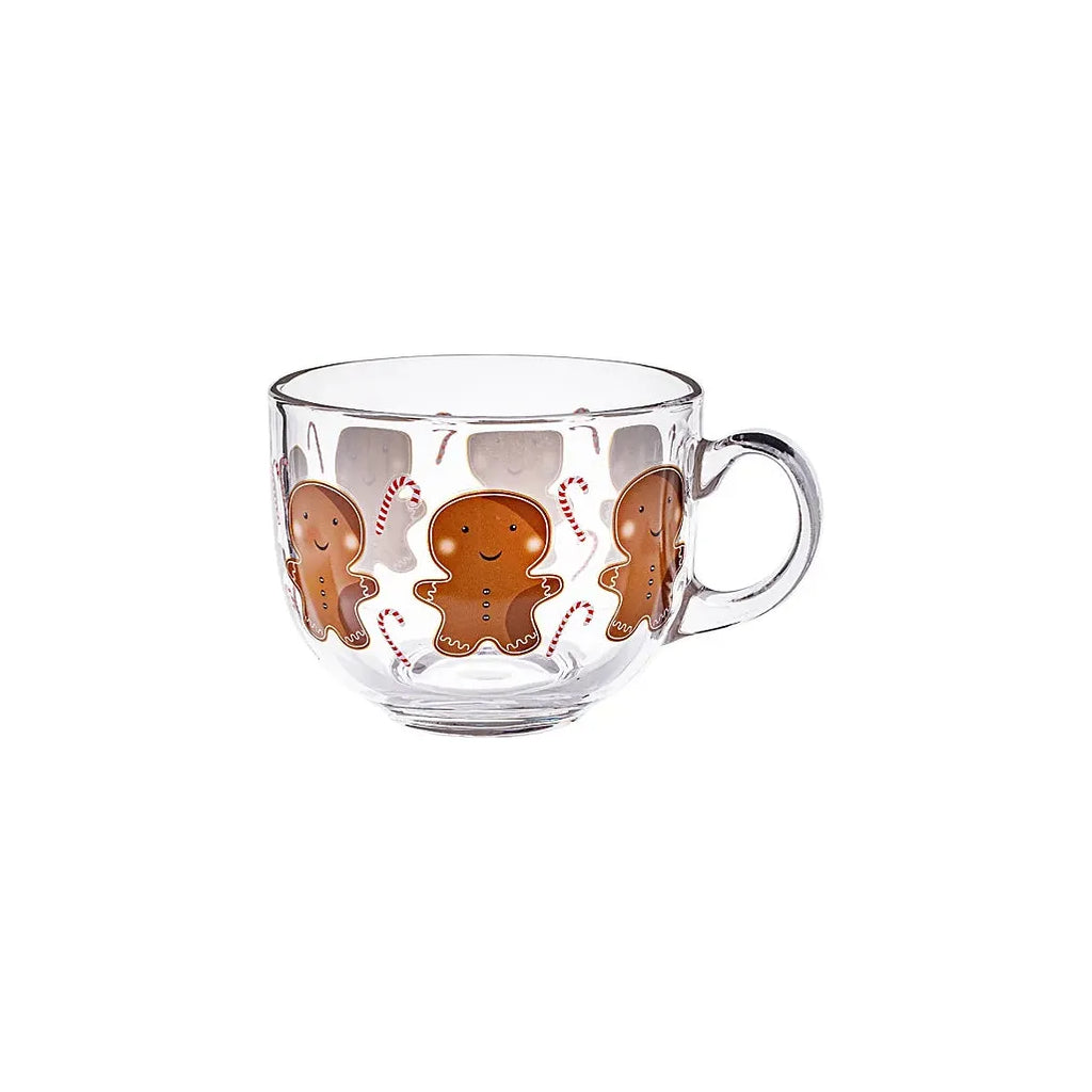 Gingerbread Cappuccino Glass Mug