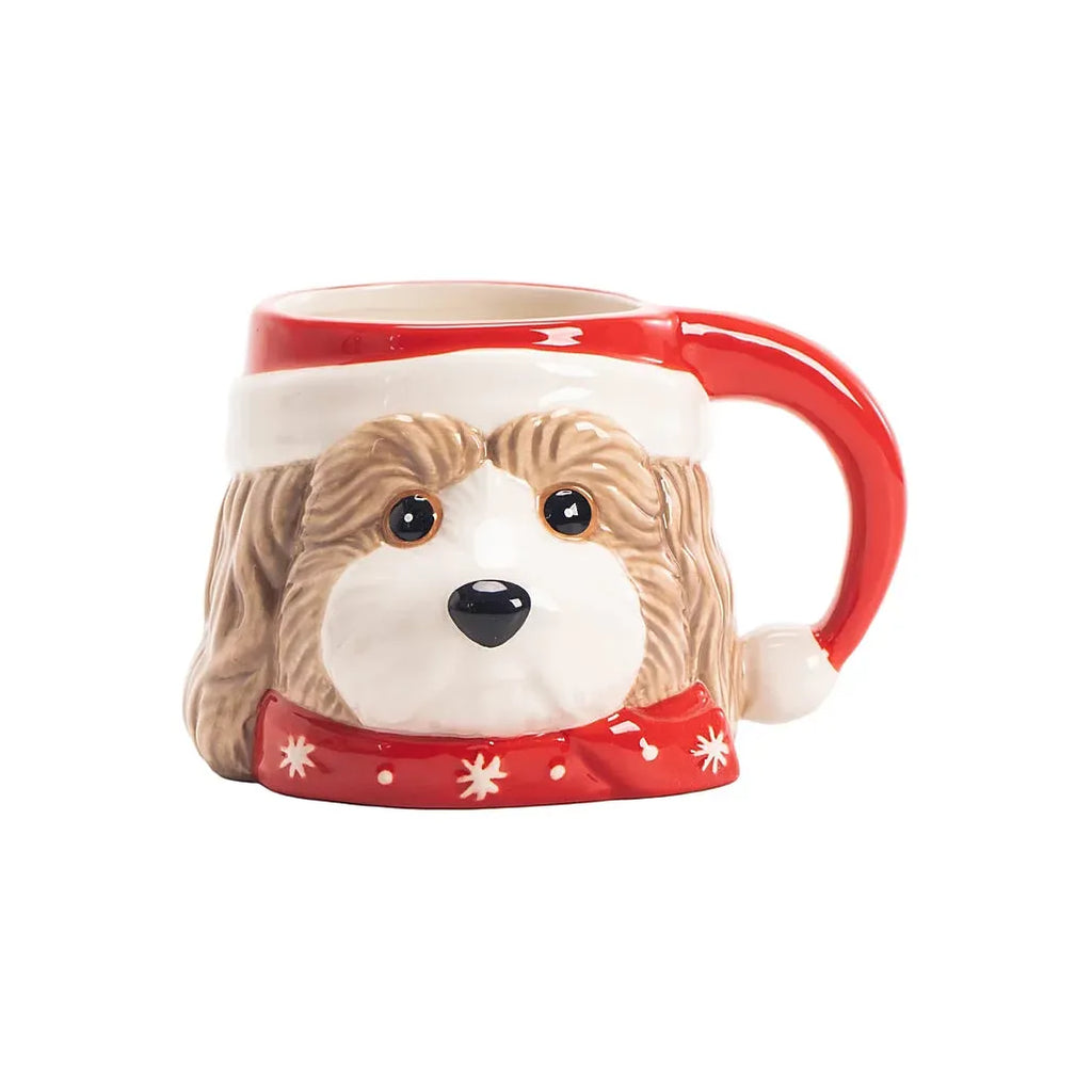 Winter Theme Cockapoo-Shaped Mug