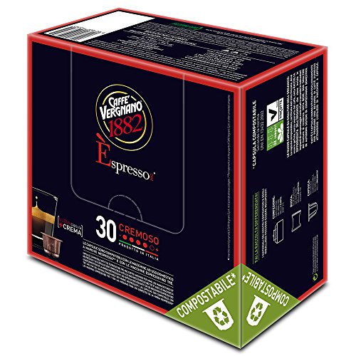 Caffe Vergnano Espresso Cremoso, Nespresso Compatible - 30 Capsule Pack