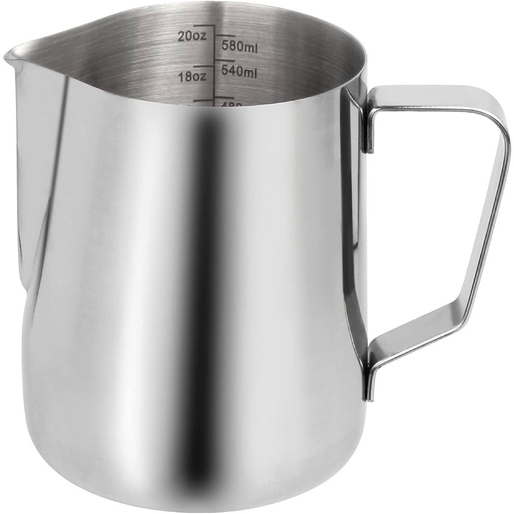 Milk Frothing Pitcher, Stainless Steel with inside scale - 600ml