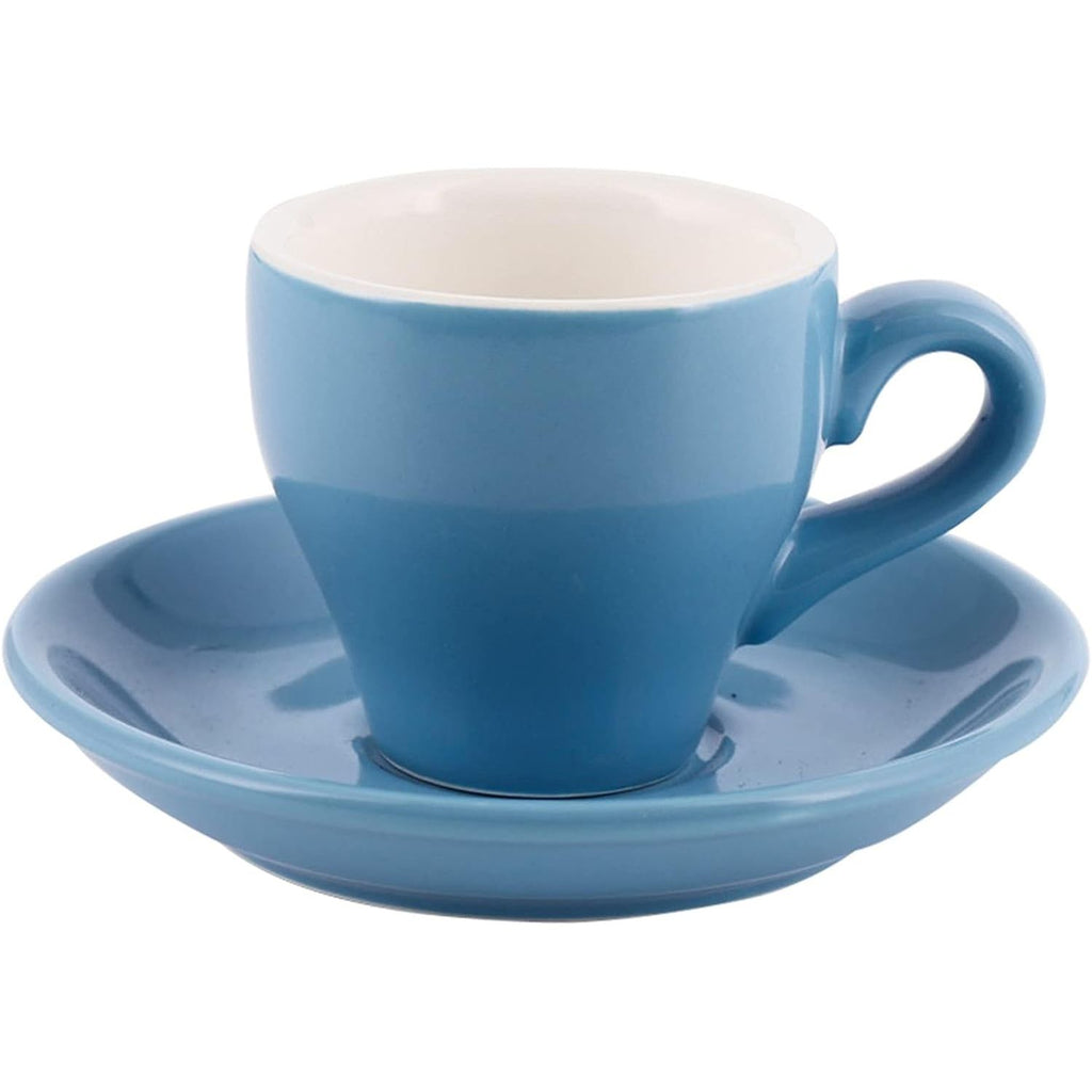 Candy Series Espresso Cup with Saucer, Ceramic - 80ml