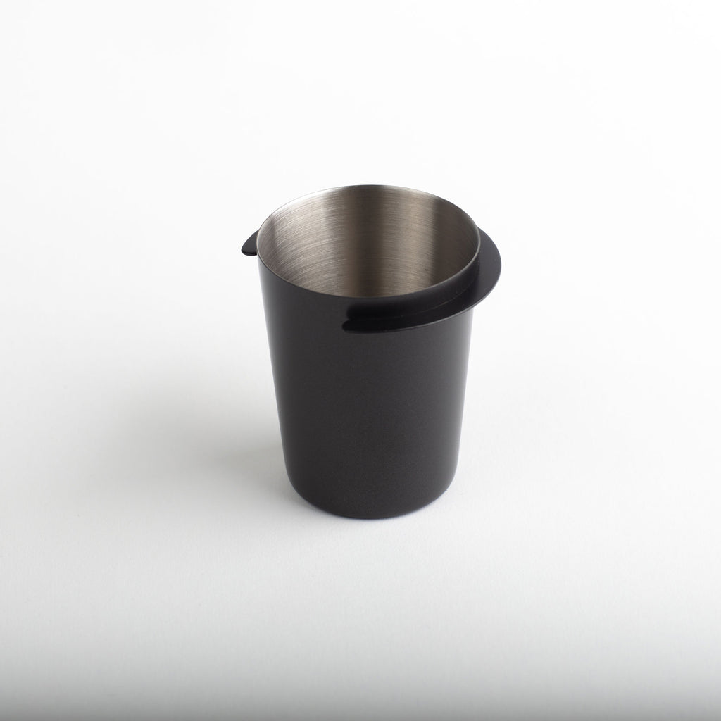 Stainless Steel Espresso  Black Dosing Cup Feeder - 51/58mm