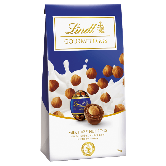 Lindt Milk Hazelnut Gourmet Eggs Pouch Bag -93g