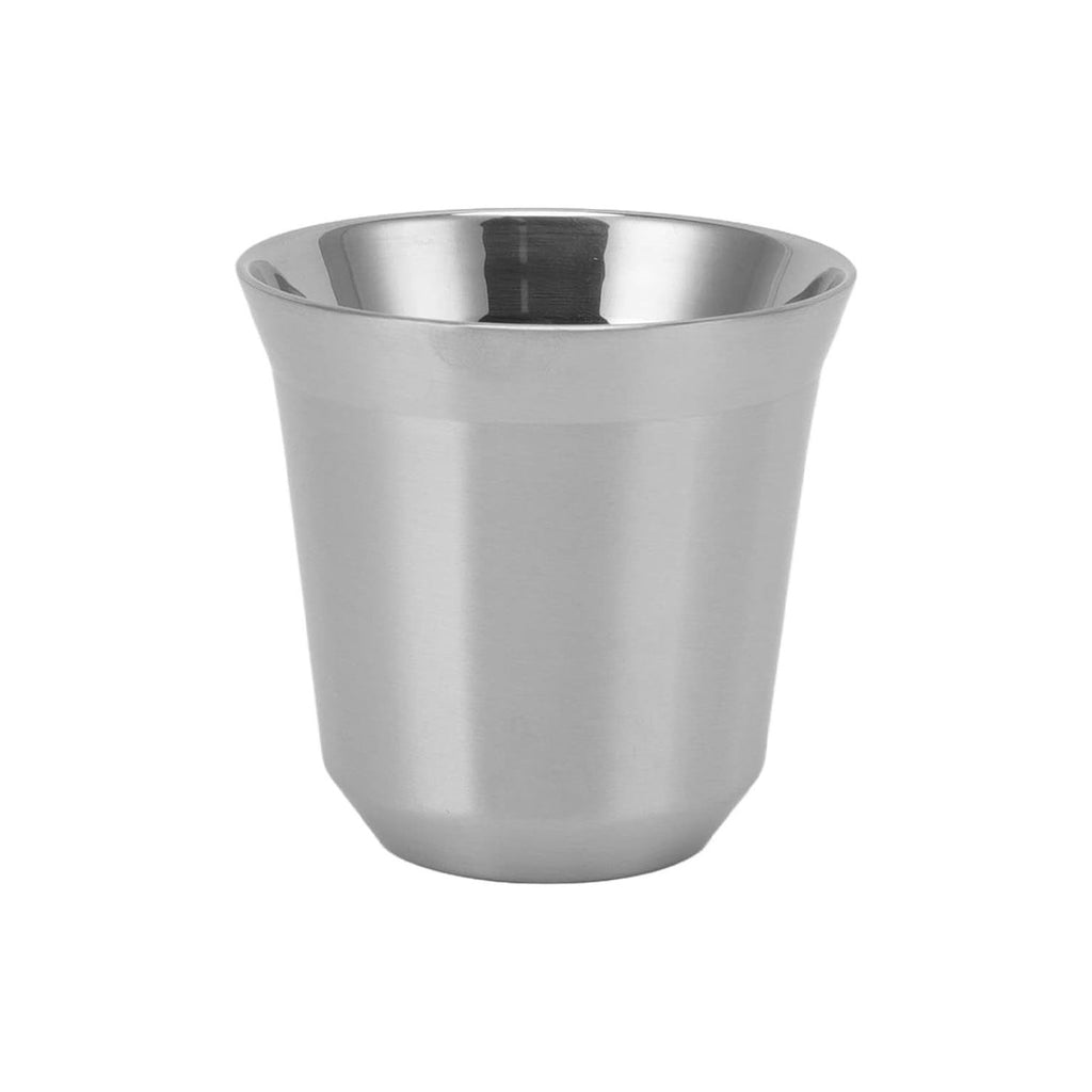 Double wall, Colored Aluminum Espresso cups, Silver - 80ml