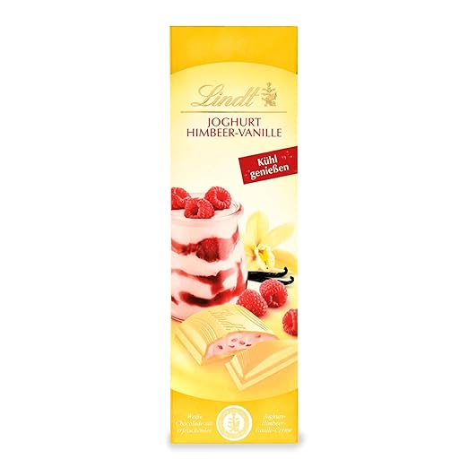 Lindt Chocolate Yoghurt Raspberry Vanilla Bar-100g
