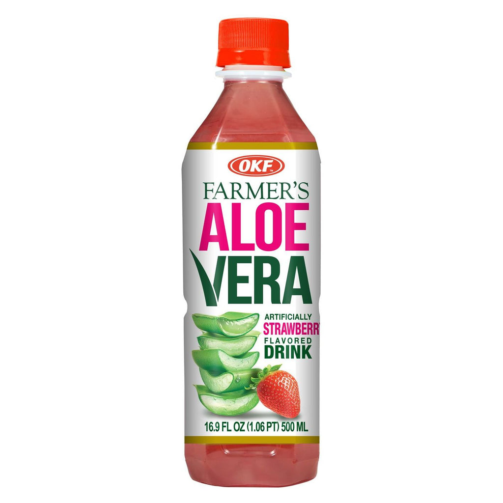 OKF Aloe Vera Strawberry Drink - 500ml