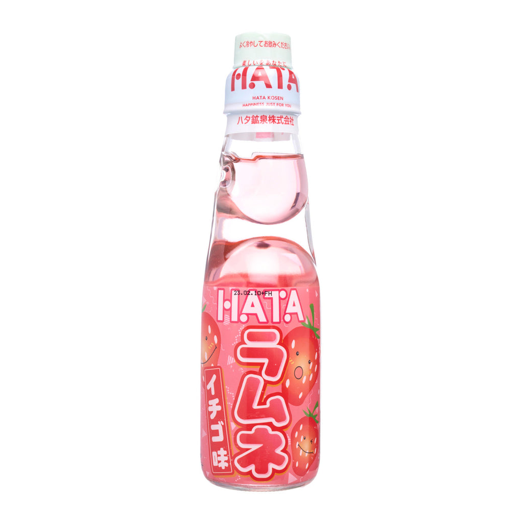 HATA Ramune Strawberry Flavor Japanese Soda - 200ml