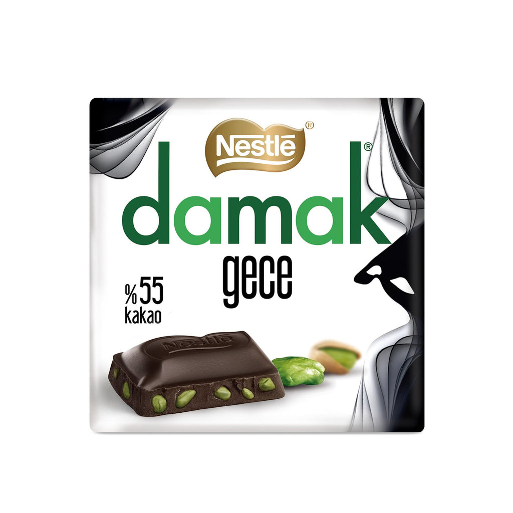 Nestle Damak Night 55% Dark Chocolate with Pistachio - 60g