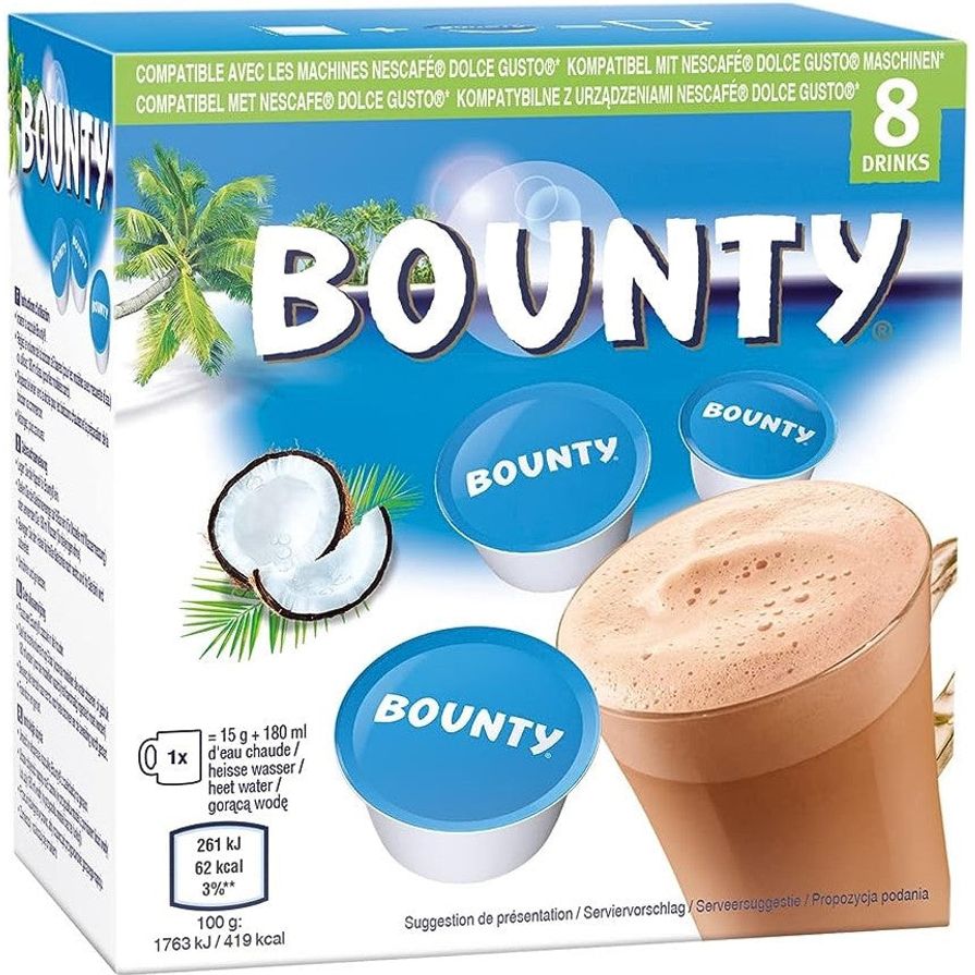 Dolce Gusto Bounty Hot Chocolate Pods - (8 Capsule Pack)